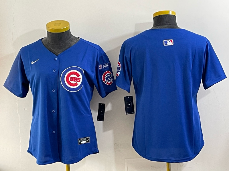 Youth Chicago Cubs blank blue 2025 Nike MLB jersey 001->youth mlb jersey->Youth Jersey
